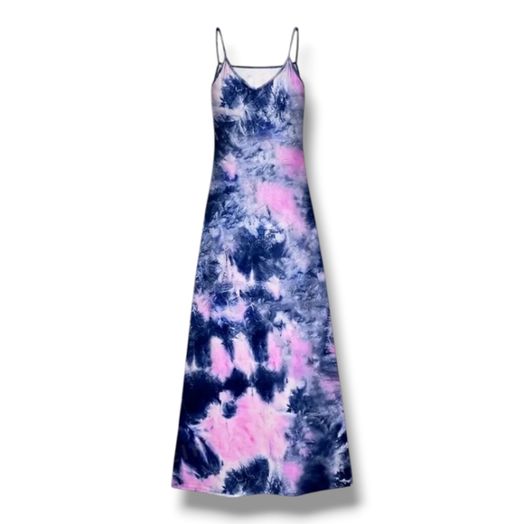 Tiedye Spaghetti Strap Maxi Dress - Picture 2 of 3